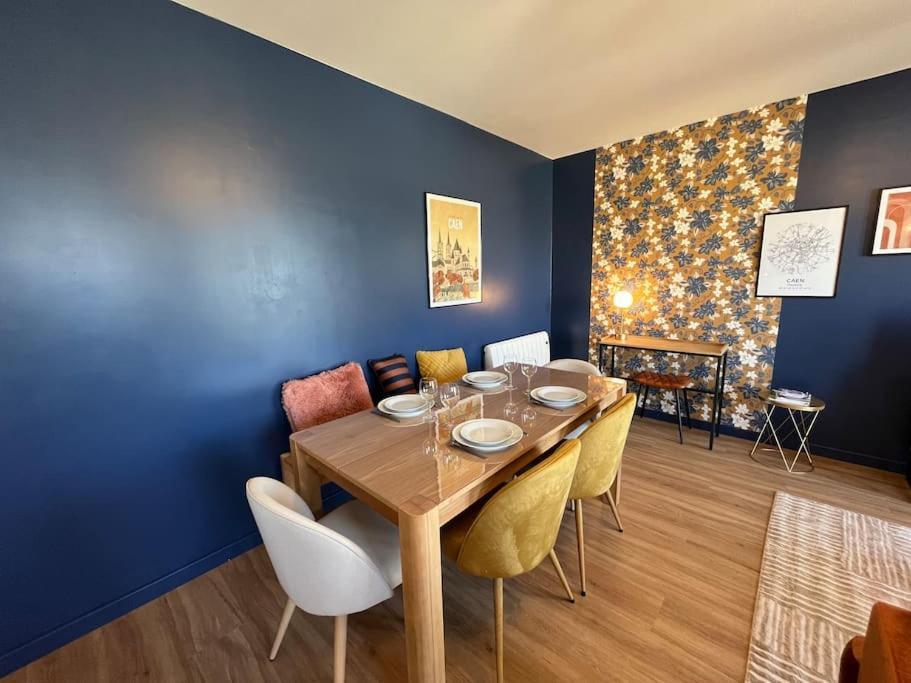 Dahlia, Appt Cosy Avec Parking Et Balcon Apartment Caen Exterior foto